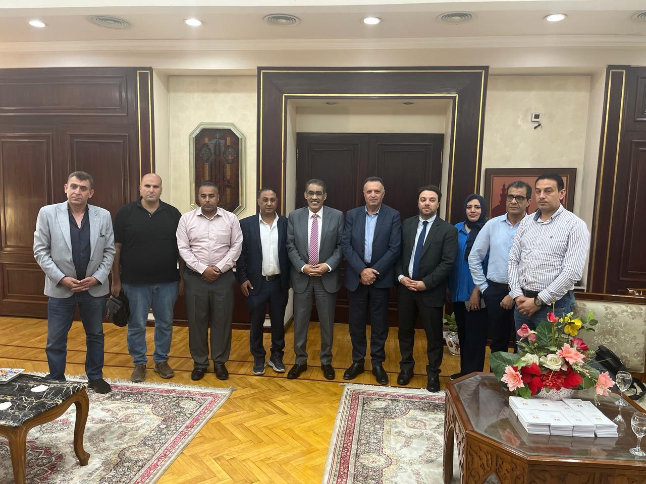 فد نقابة الصحفيين الفلسطينيين ورئيس الهيئة العامة للاعلام ضياء رشوان